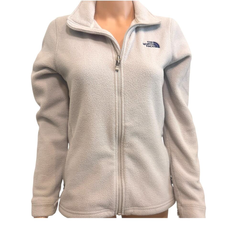 The North Face small full zip fleece jacket coat pockets C2 3259